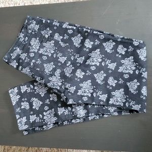 Flower patterned jeans